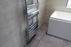 Bathroom-Supplied-and-Fitted-in-Rounds-Hill-Kenilworth-With-Desinger-Chrome-Towel-Rail