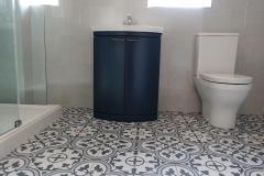 Bathroom-Supplied-and-Fitted-Pears-Close-Kenilworth-feature-blue-floor-tile